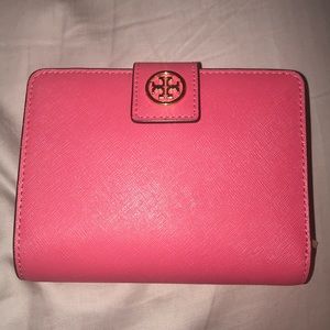 Like new Tory Burch pink wallet